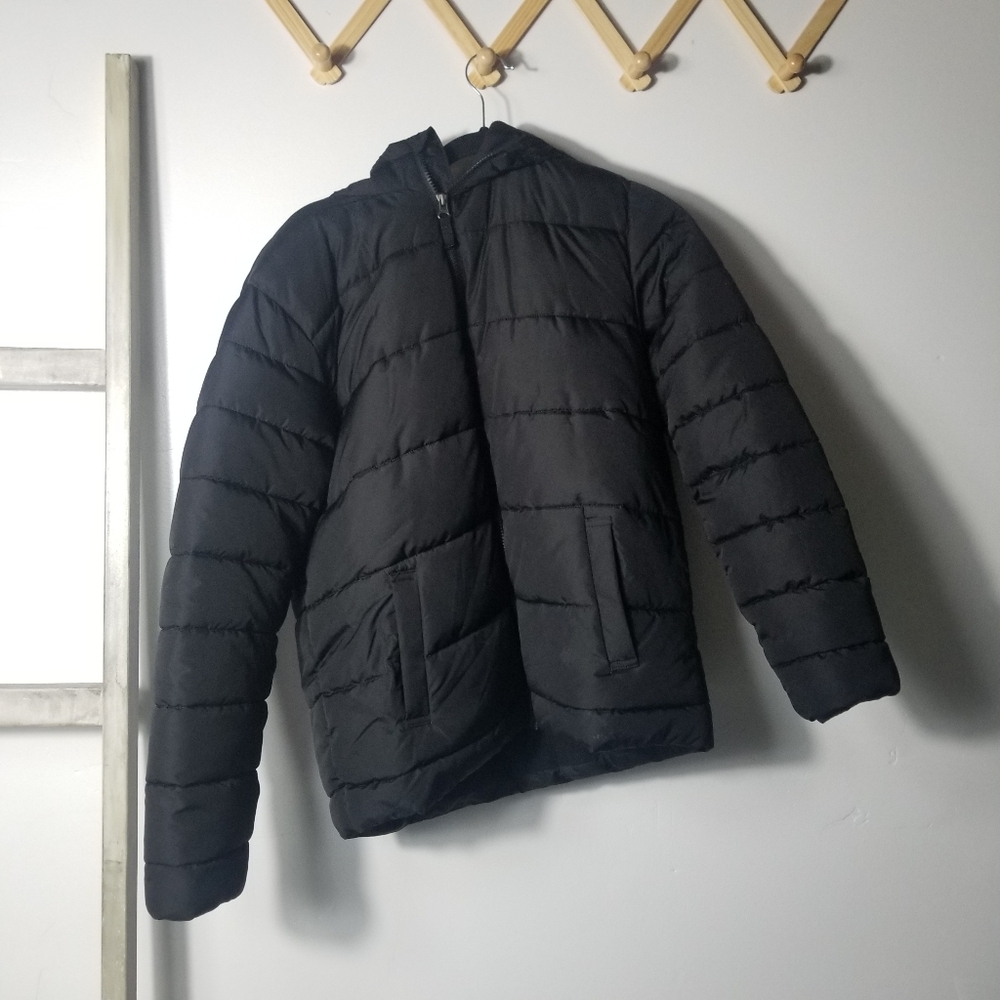 SWISS TECH BOYS BLACK PUFFER COAT SIZE XL
